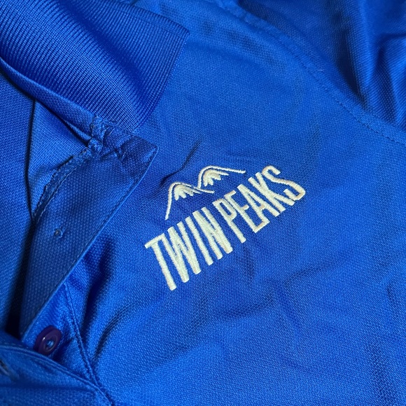 Official Twin Peaks Manager Polo- Small- Royal Blue - Picture 3 of 3